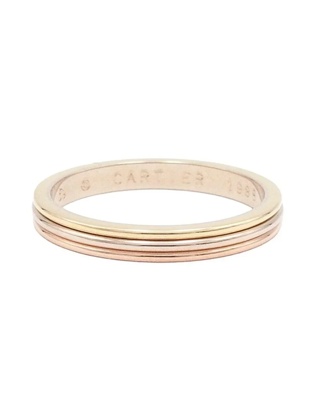 Cartier Louis Vendome Three Color Gold 59 Ring